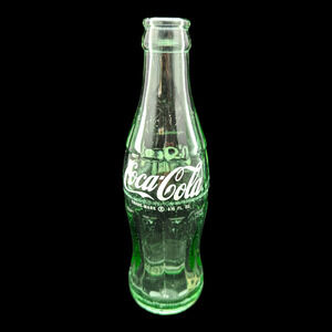 Vintage 1963 Coca Cola STAMPED L 6.5oz Hobbleskirt Contour Bottle 63-09 No City